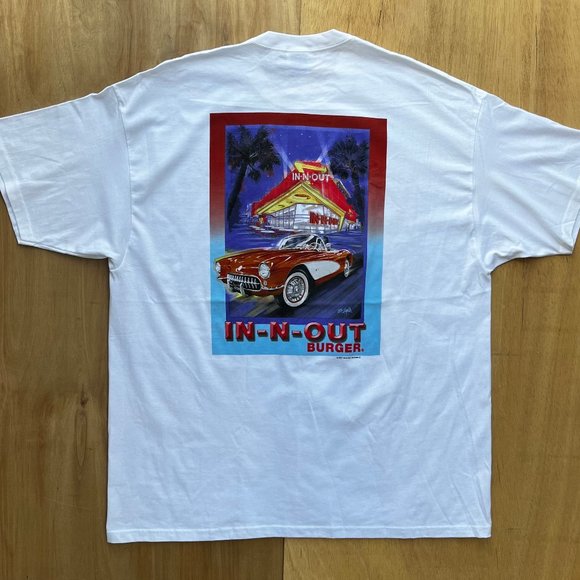 IN N OUT BURGER Men’s Short Sleeve Crew Neck Graphic Tee Shirt sz XXL NWOT - Picture 2 of 7